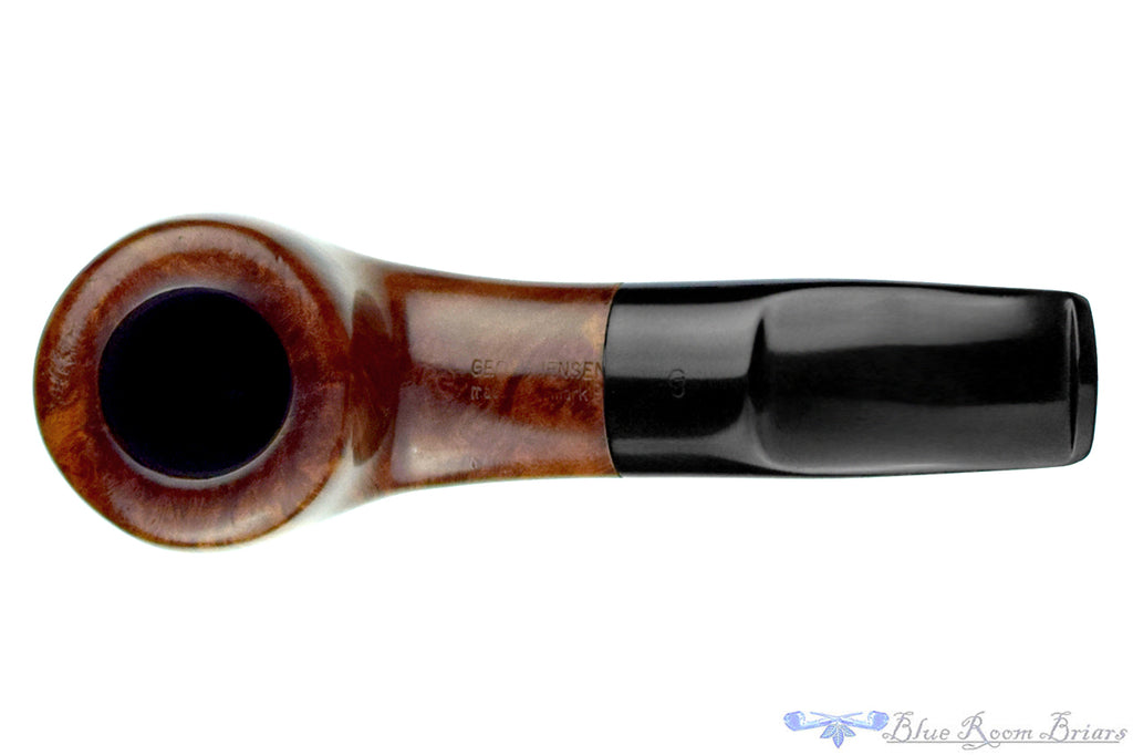 Georg Jensen Zenta 539 Bent Apple with Oval Shank Estate Pipe