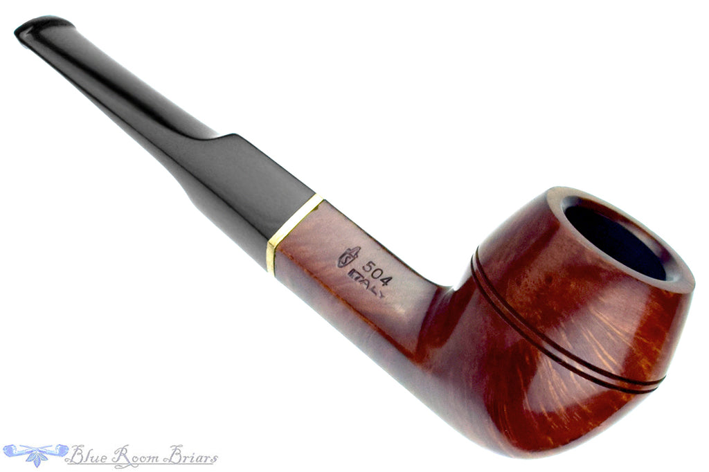 Blue Room Briars is proud to present this Savinelli Padova 504 Bulldog with Brass Estate Pipe