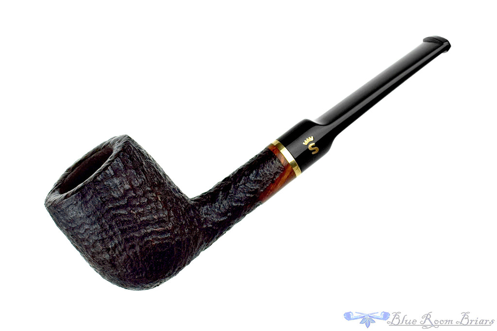 Stanwell DM (2002 Make) Sandblast Billiard with Brass Estate Pipe