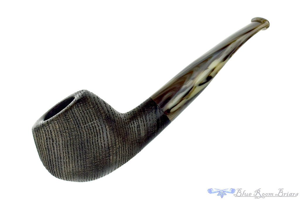 Ron Smith Pipe Bent Sandblast Morta Tomato with Acrylic