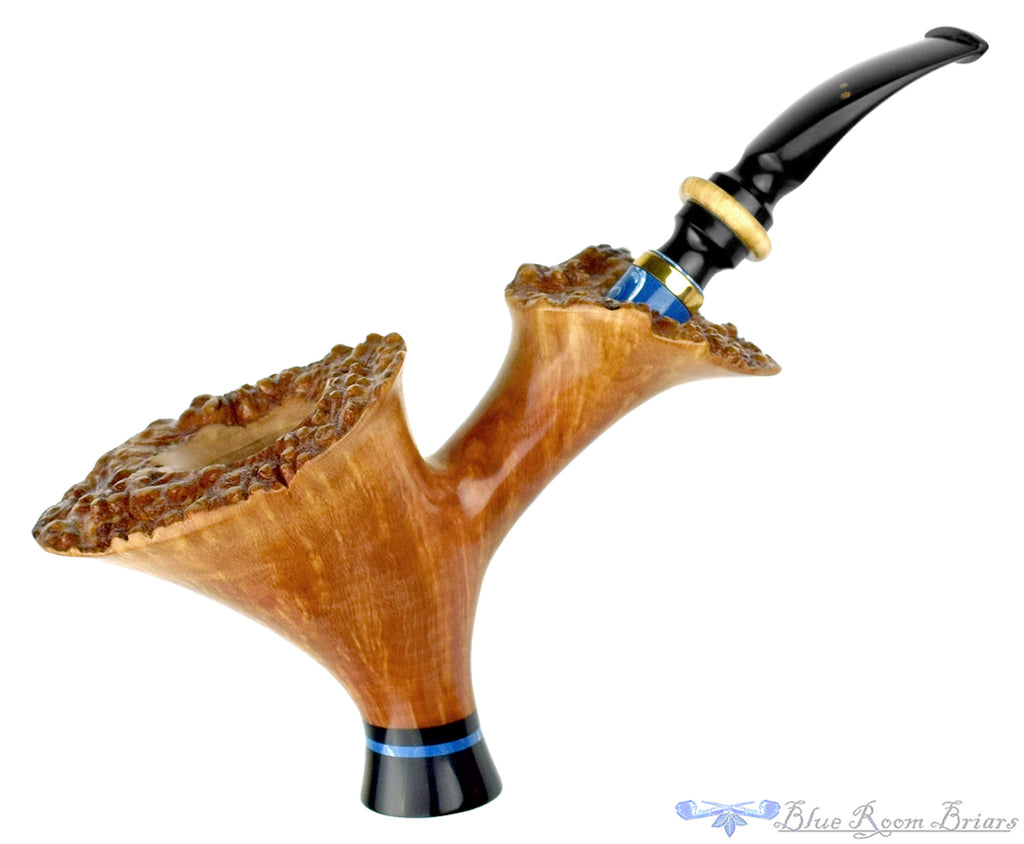Joseph Skoda Pipe Bent Freehand Sitter with Brass, Acrylic, and Masur Birch