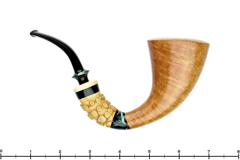 Blue Room Briars is proud to present this Joseph Skoda Pipe Bent Horn with Bamboo, Ivorite and Acrylic