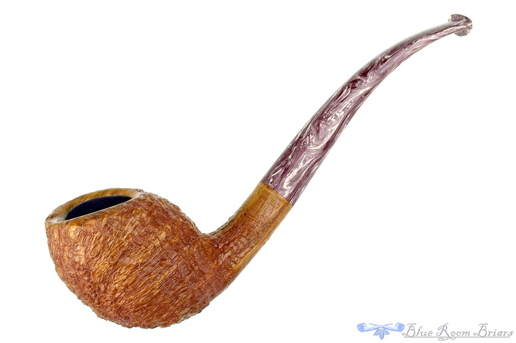 Nate King Pipe 941 Bent Natural Fan Blast Racing Egg with Resin Stem