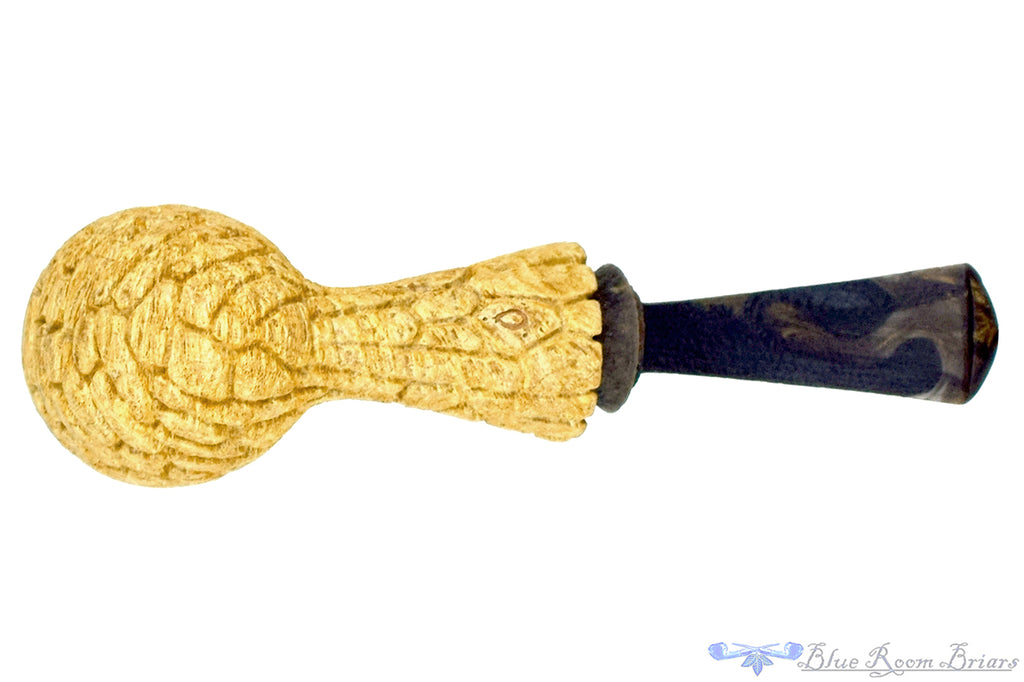 Blue Room Briars is proud to present this Brian Orton Pipe Carved Driftwood Acorn