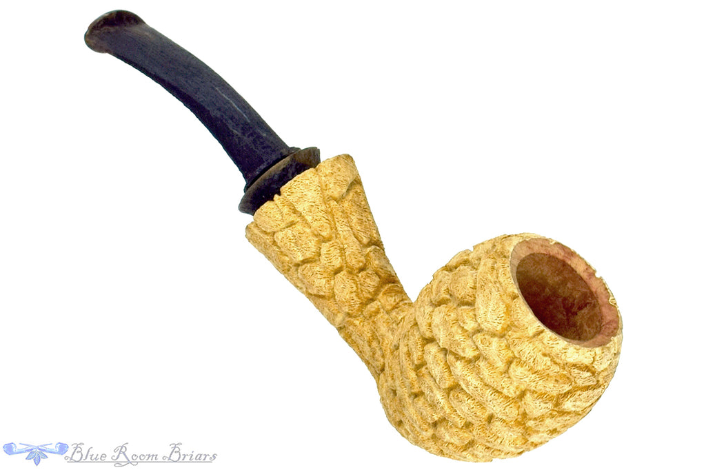 Blue Room Briars is proud to present this Brian Orton Pipe Carved Driftwood Acorn