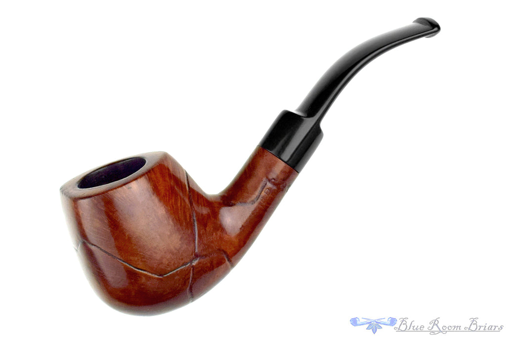 C.B. Perkins Nordick Bent Carved Three-Corner Freehand Estate Pipe