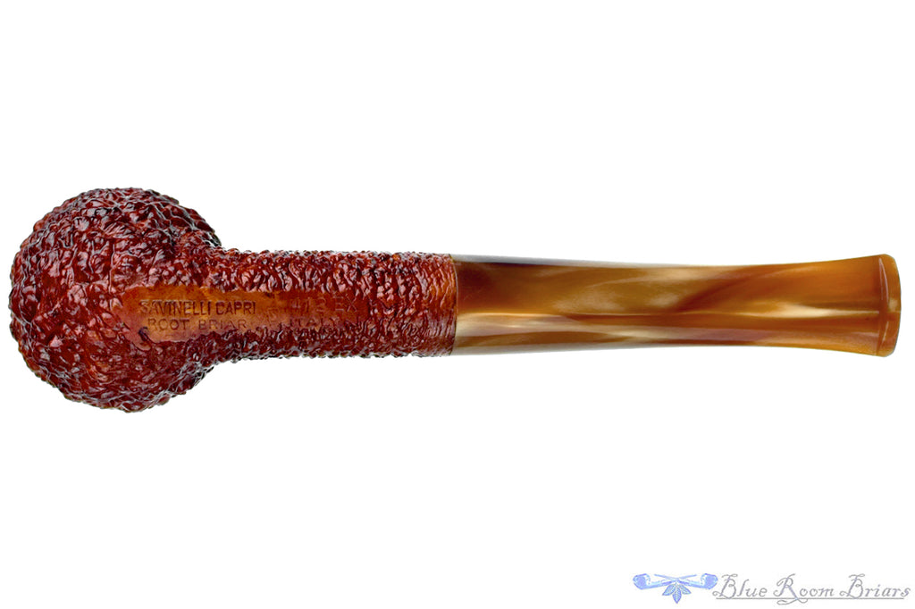 Savinelli Capri Root Briar 412EX Carved Dublin Estate Pipe with Replacement Stem