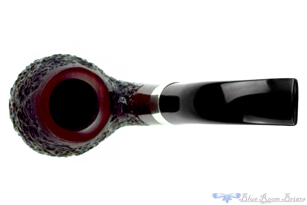 Blue Room Briars is proud to present this Ascorti Business Pipe of the Year Rusticated Oom Paul Estate Pipe with Repair Band