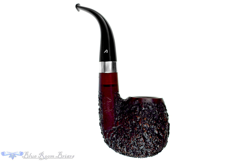 Blue Room Briars is proud to present this Ascorti Business Pipe of the Year Rusticated Oom Paul Estate Pipe with Repair Band