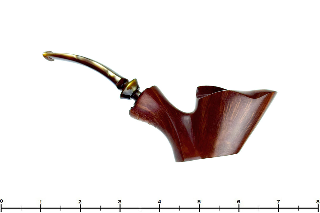 Blue Room Briar is proud to present this Ben Wade Royal Grain Bent Freehand with Plateau Sitter Estate Pipe