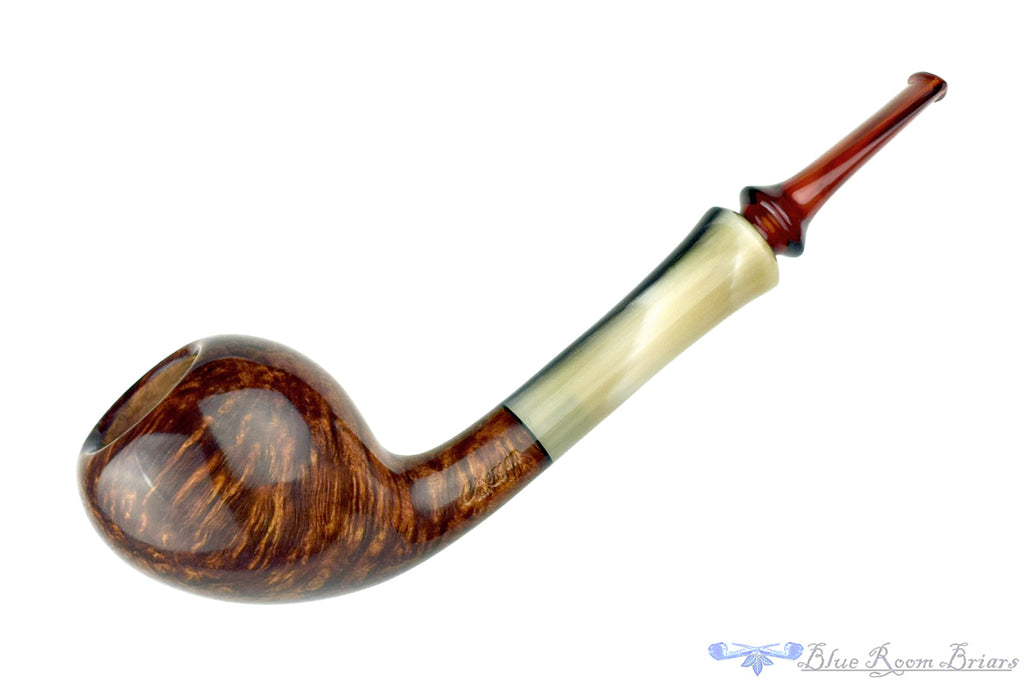 Chris Morgan Pipe High-Contrast Pear with Horn and Amberite