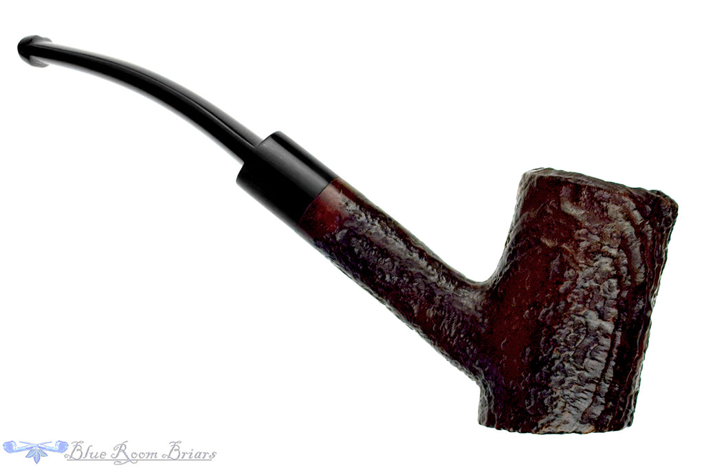 Blue Room Briars is proud to present this Charatan 46 Bent Sandblast Cherrywood Estate Pipe