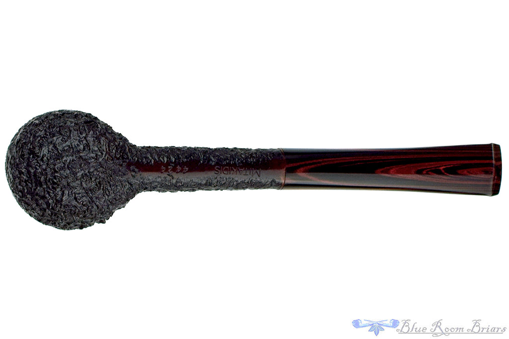 Yorgos Mitakidis Pipe 4424 Sandblast Billiard with Brindle