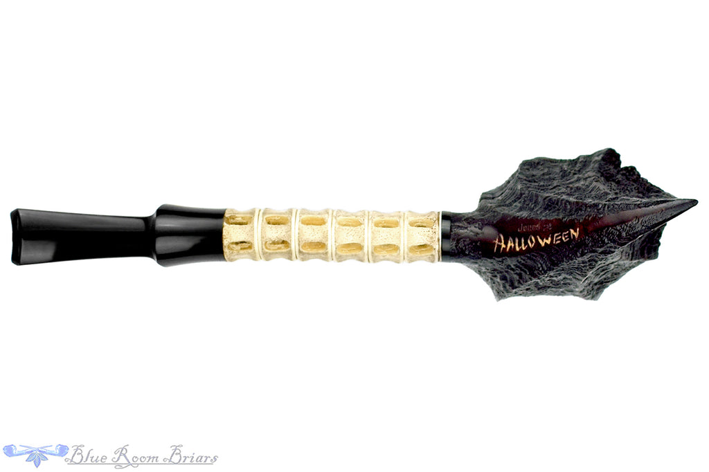 Jesse Jones 2024 Halloween Pipe Large Black Blast with Shark Spine and Plateau