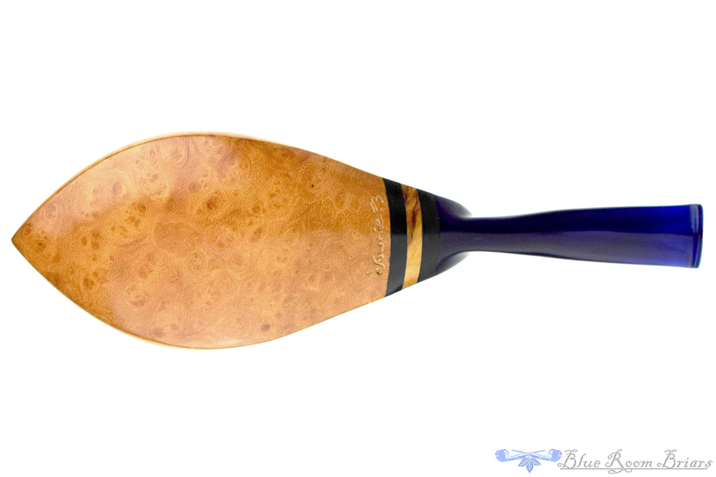 Blue Room Briars is proud to present this Stephen Downie Fantasy Partial Blast Volcano with Ebony, Spalted Burl, and Acrylic Estate Pipe