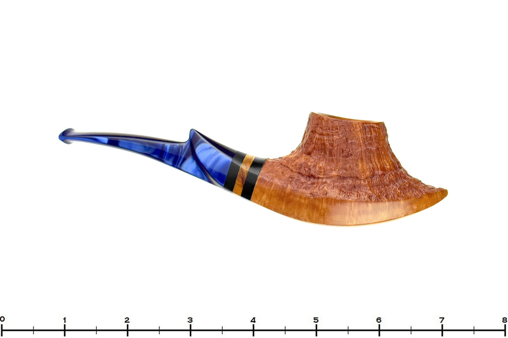 Blue Room Briars is proud to present this Stephen Downie Fantasy Partial Blast Volcano with Ebony, Spalted Burl, and Acrylic Estate Pipe