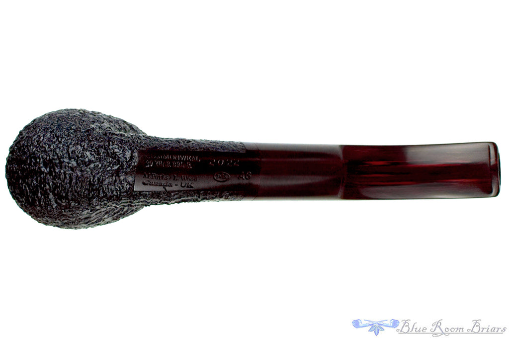 Commonweal (Michael Parks and Les Wood) (2022 Make) Large Sandblast Bent Billiard UNSMOKED Estate Pipe