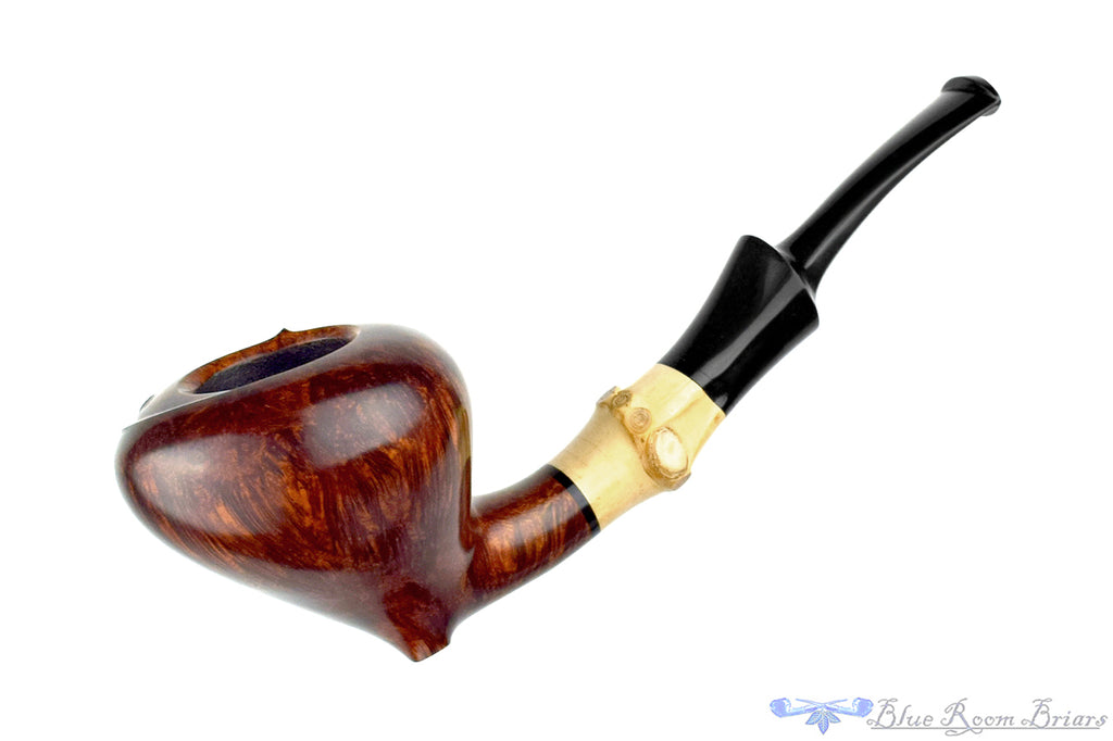 Jesek Pipe By Martin Paljesek Bent Strawberry with Bamboo