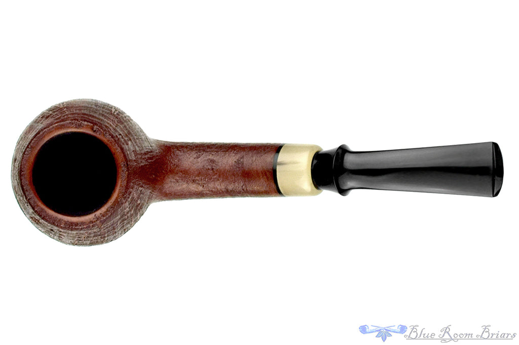 Blue Room Briars is proud to present this Jesek Pipe By Martin Paljesek Bent Sandblast Billiard with Horn
