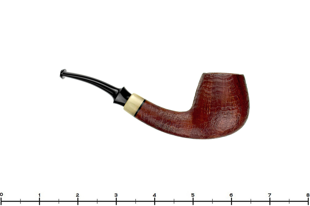 Blue Room Briars is proud to present this Jesek Pipe By Martin Paljesek Bent Sandblast Billiard with Horn