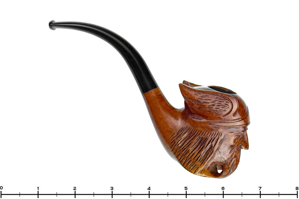 Blue Room Briars is proud to present this French Handmade Bent Viking Figural Estate Pipe