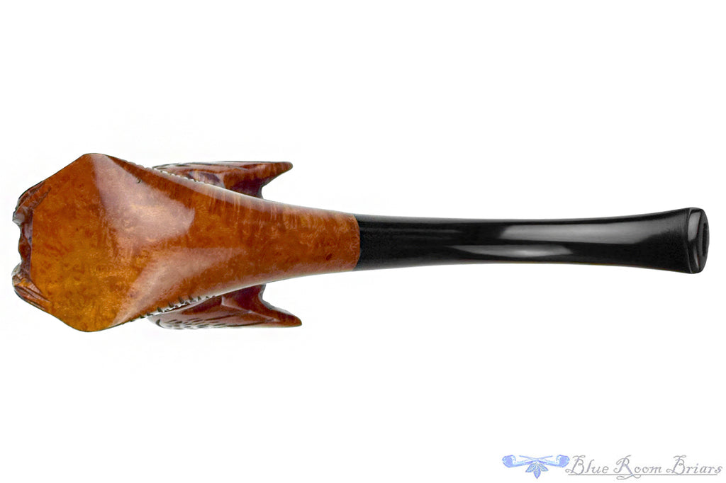 Blue Room Briars is proud to present this French Handmade Bent Viking Figural Estate Pipe