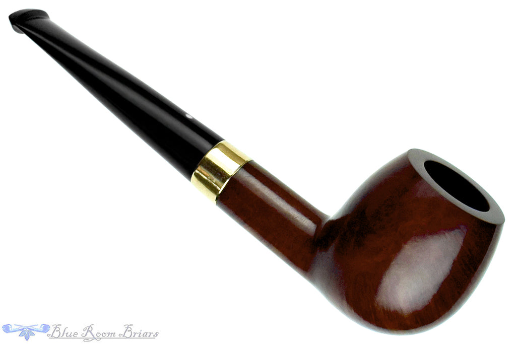 Blue Room Briar is proud to present this Dunhill Root Briar K (1965-66 Make) Apple with Gold Estate Pipe with BRB Replacement Stem