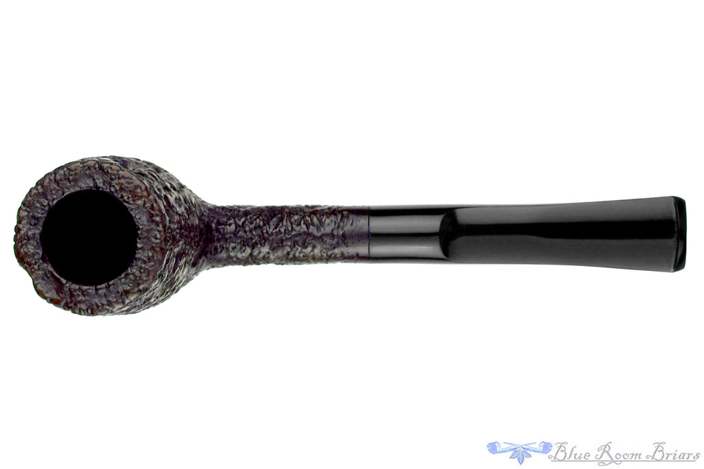 Castello Sea Rock Briar 18P Rusticated Billiard Estate Pipe with BRB Replacement Stem