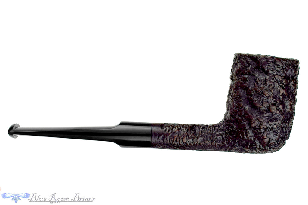 Castello Sea Rock Briar 18P Rusticated Billiard Estate Pipe with BRB Replacement Stem