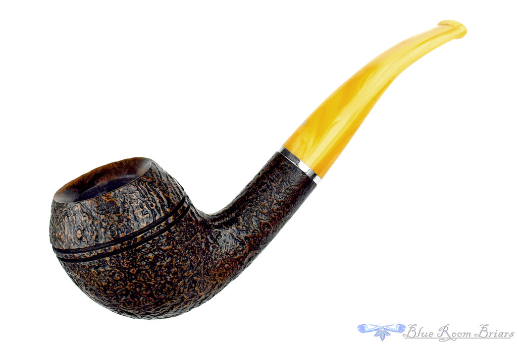 Vauen Lessing 508 Bent Contrast Blast Rhodesian with Nickel UNSMOKED Estate Pipe