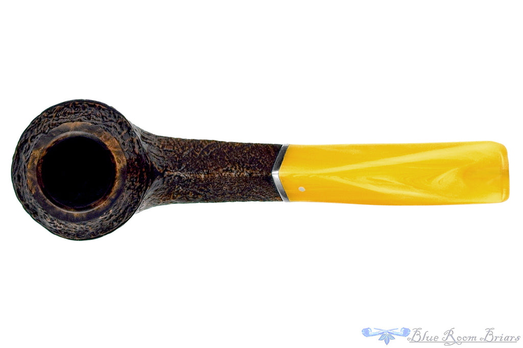 Blue Room Briars is proud to present this Vauen Lessing 507 Bent Contrast Blast Bulldog with Nickel UNSMOKED Estate Pipe