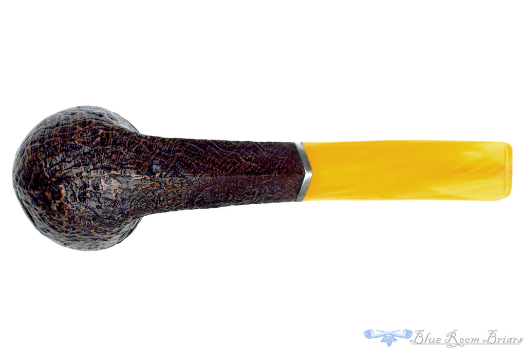 Blue Room Briars is proud to present this Vauen Lessing 507 Bent Contrast Blast Bulldog with Nickel UNSMOKED Estate Pipe