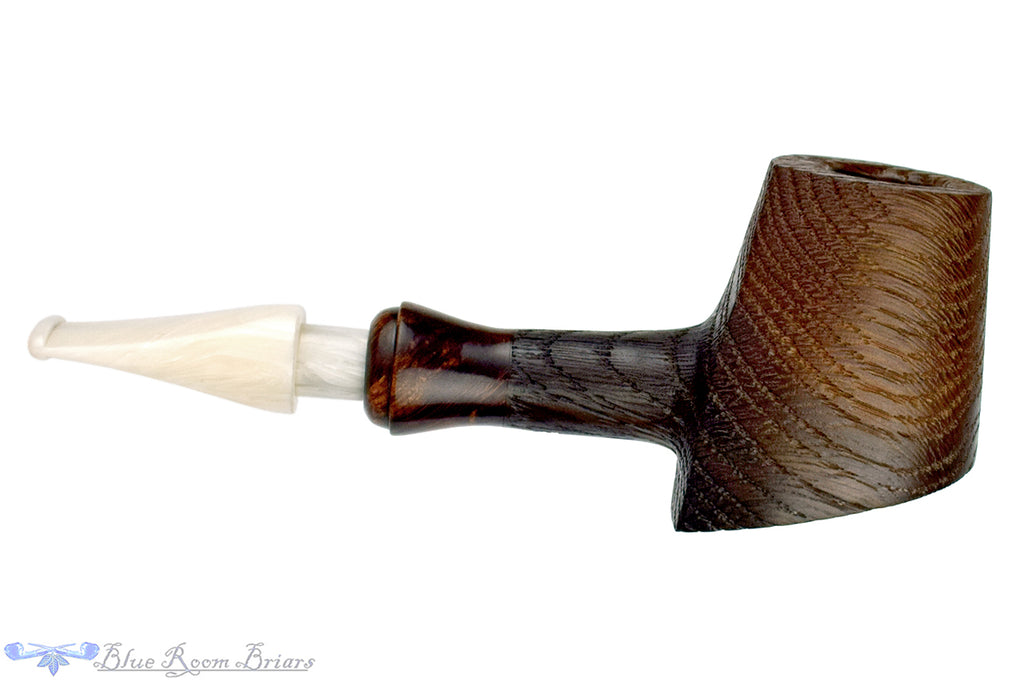 Blue Room Briars is proud to present this Ob Sandblast Morta Volcano Poker Sitter with Briar Ferrule UNSMOKED Estate Pipe