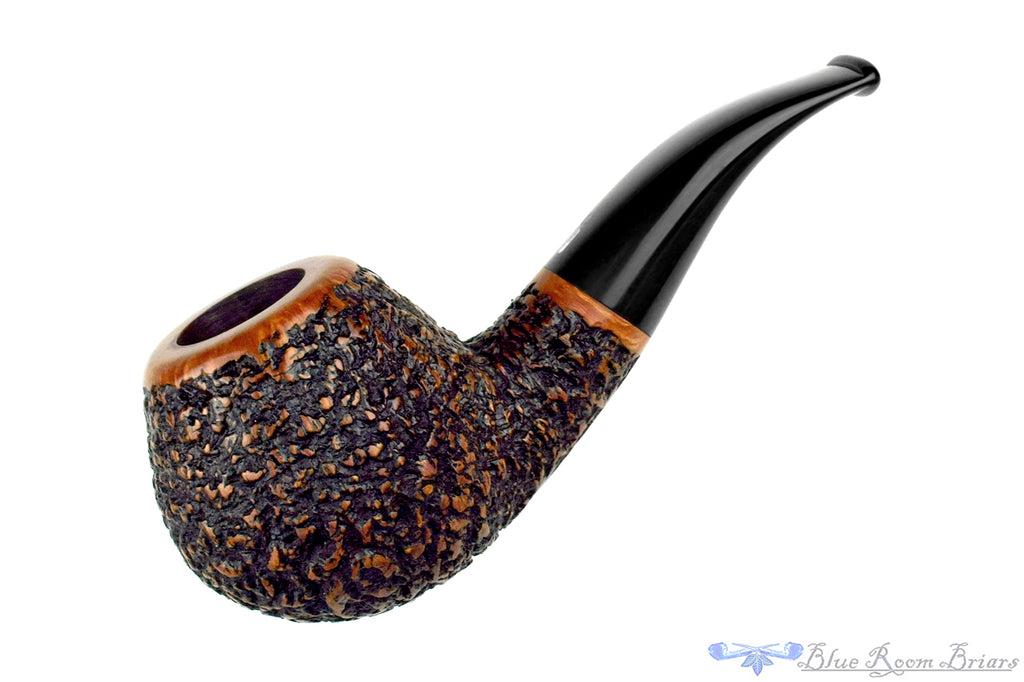 Jacono Knight 23 Bent Rusticated Author Estate Pipe