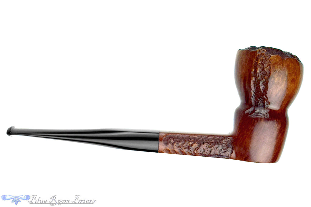 Blue Room Briar is proud to present this Charatan Executive Partial Carved Freehand Sitter Estate Pipe with Repaired Shank