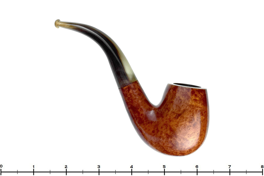 Blue Room Briars is proud to present this Genod Bent Billiard with Horn Stem Estate Pipe