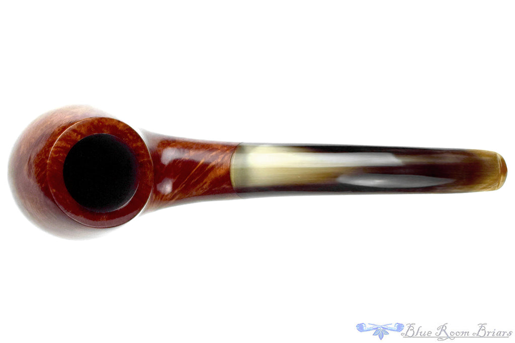 Blue Room Briars is proud to present this Genod Bent Billiard with Horn Stem Estate Pipe