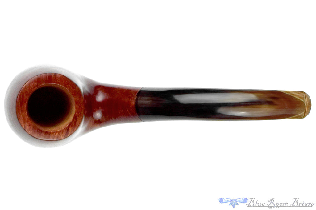 Blue Rom Briars is proud to present this Genod Bent Billiard with Horn Stem UNSMOKED Estate Pipe