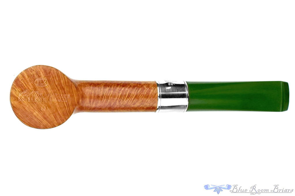 Ashton Sovereign ELX 221 Pale Poker Sitter with Silver Estate Pipe