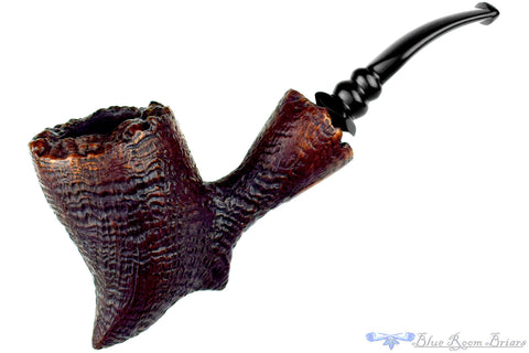 Ben Wade Golden Walnut Bent Freehand with Plateaux Estate Pipe