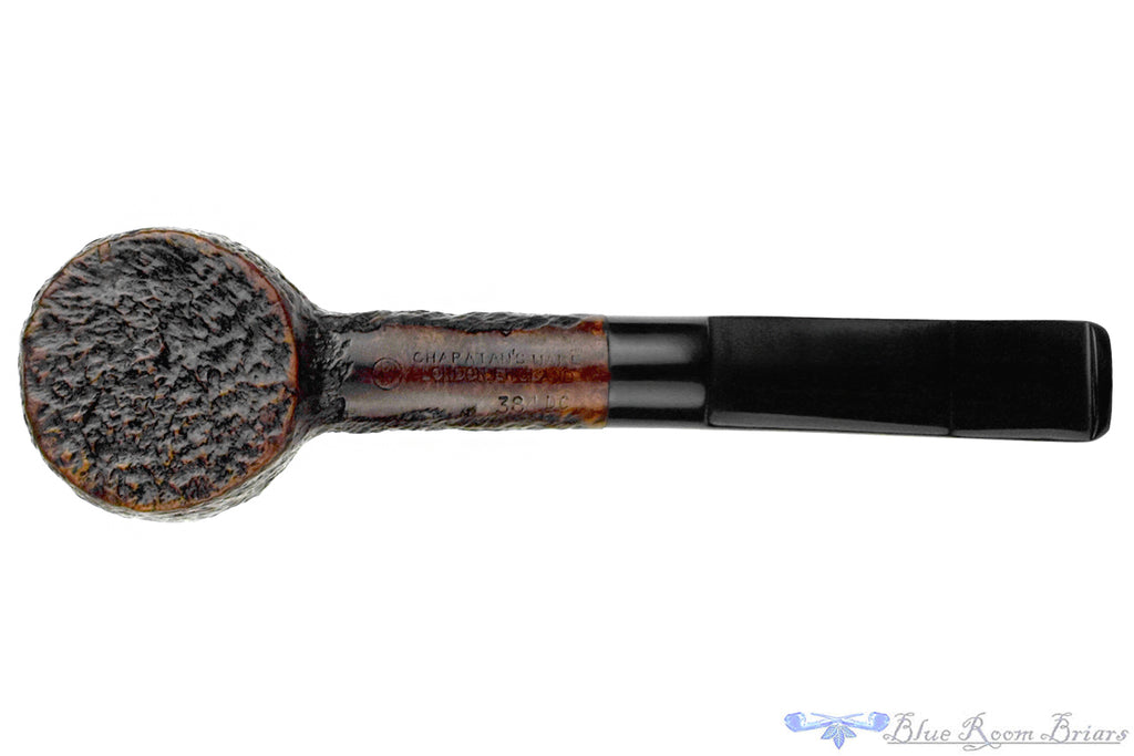 Blue Room Briars is proud to present this Charatan 384 DC Sandblast Barrel Poker Sitter Estate Pipe
