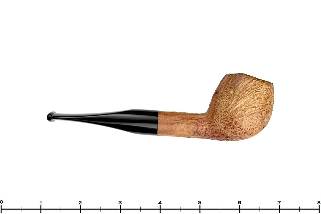 Blue Room Briar is proud to present this Bones (Chris Morgan) Natural Sandblast Canted Egg Estate Pipe