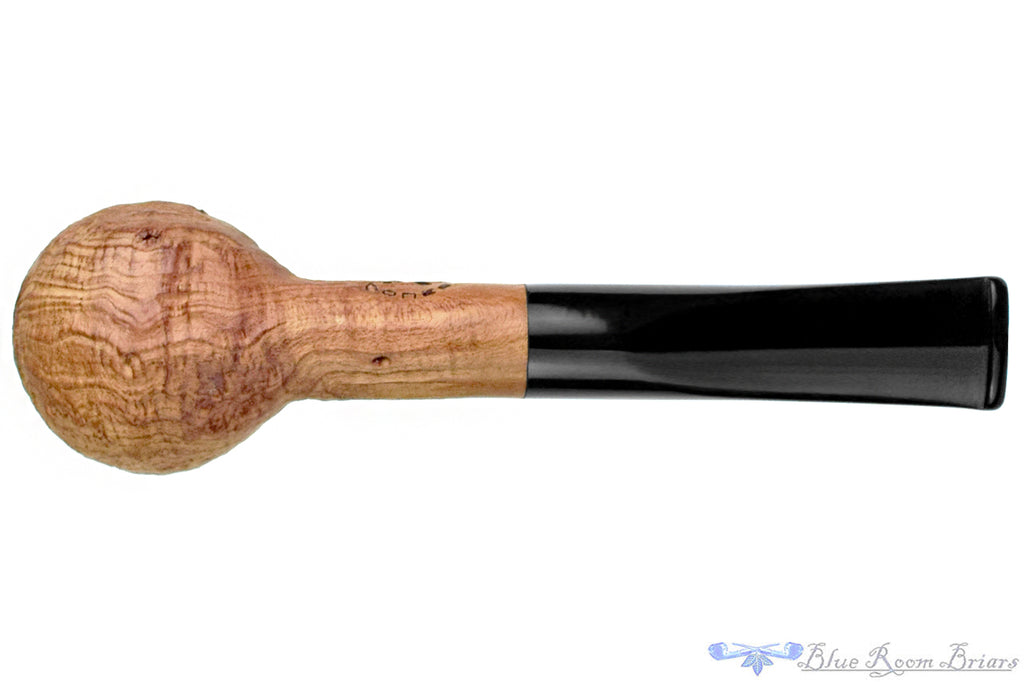 Blue Room Briar is proud to present this Bones (Chris Morgan) Natural Sandblast Canted Egg Estate Pipe