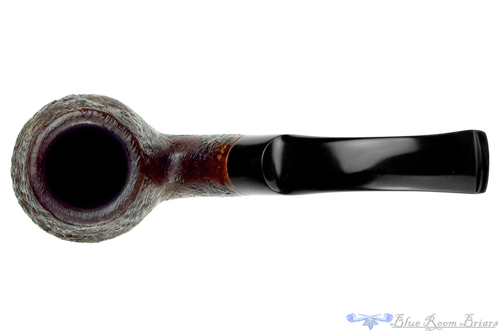 Blue Room Briars is proud to present this GBD Collector Prehistoric 9534 Bent Sandblast Apple Sitter Estate Pipe with BRB Replacement Stem