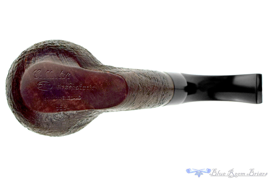 Blue Room Briars is proud to present this GBD Collector Prehistoric 9534 Bent Sandblast Apple Sitter Estate Pipe with BRB Replacement Stem