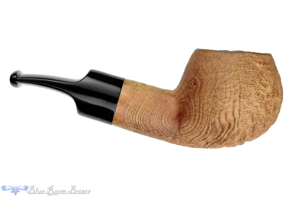 Bones (Chris Morgan) Natural Bent Sandblast Apple Estate Pipe