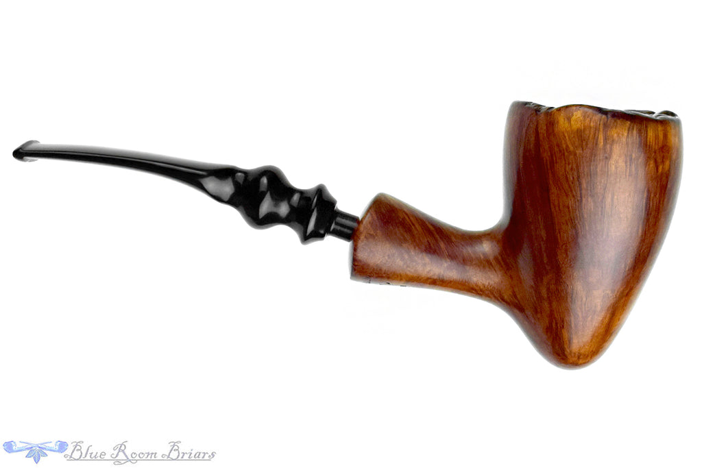 Blue Room Briars is proud to present this Preben Holm Hand Cut Bent Freehand with Plateau Estate Pipe