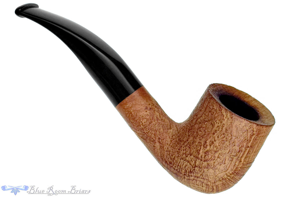 Blue Room Briar is proud to present this Bones (Chris Morgan) Natural Bent Sandblast Billiard Estate Pipe
