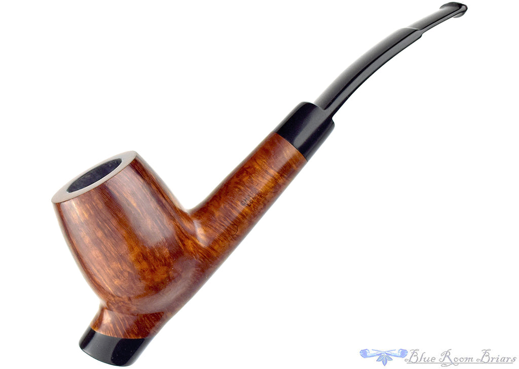 Charatan Selected 4 1/4 Bent Cavalier with Ebonite Estate Pipe Draft with Bowl Coat