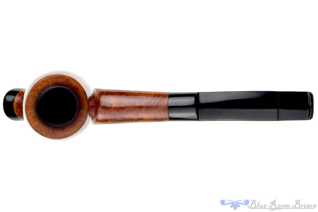 Charatan Selected 4 1/4 Bent Cavalier with Ebonite Estate Pipe Draft with Bowl Coat